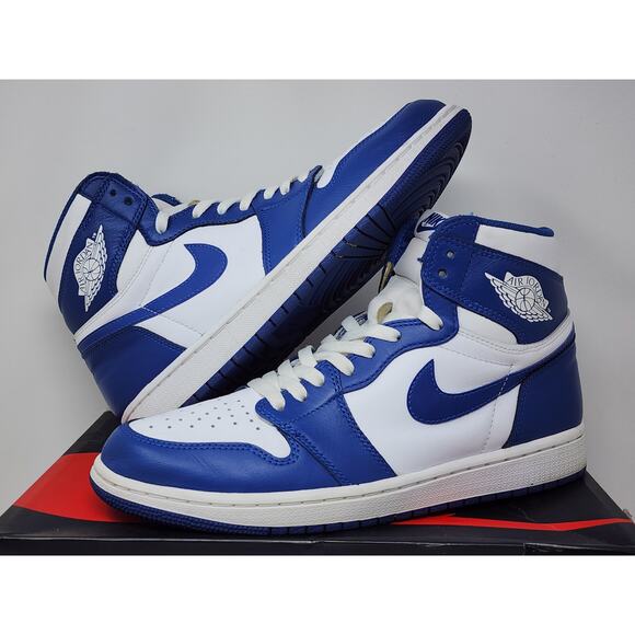 Air Jordan 1 Retro High OG STORM BLUE 555088-127 Size 9.5 WORN - Picture 1 of 8